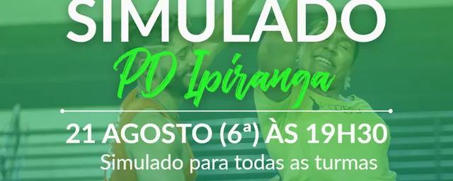 [São Paulo] Simulado PD Ipiranga Agosto/2026