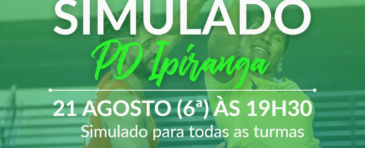 [São Paulo] Simulado PD Ipiranga Agosto/2026